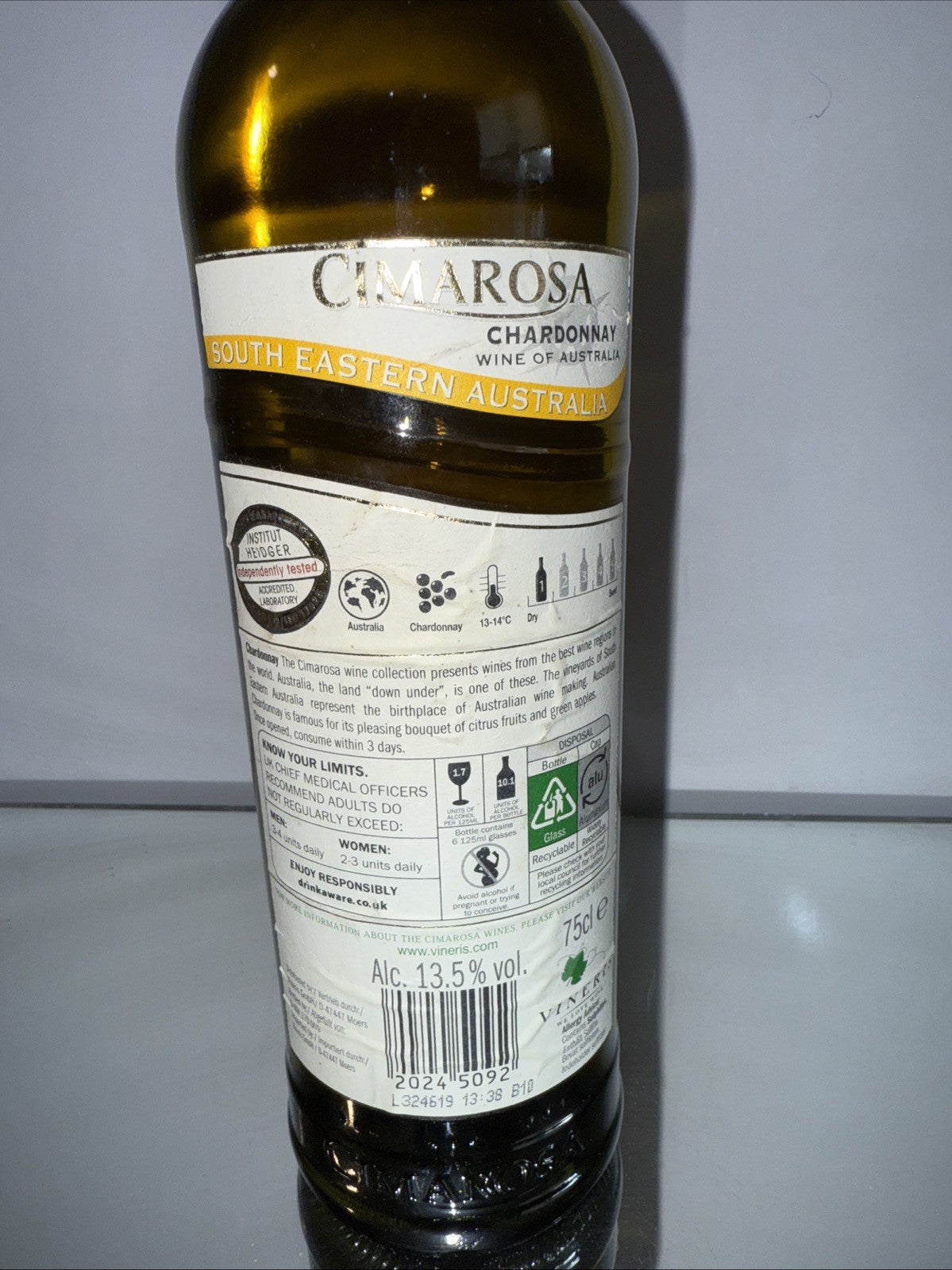 Cimarosa Australian Chardonnay 2013 from South Eastern Australia