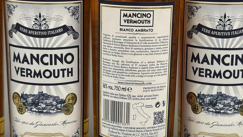MANCINO BIANCO AMBRATO VERMOUTH / 750ML / 16% cheapest on internet!
