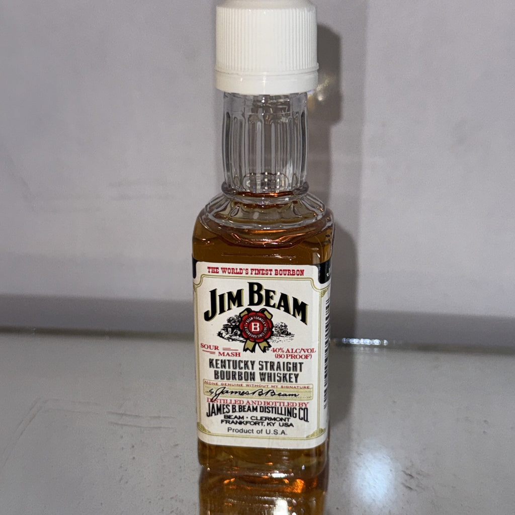 Jim Beam miniature plastic bottle