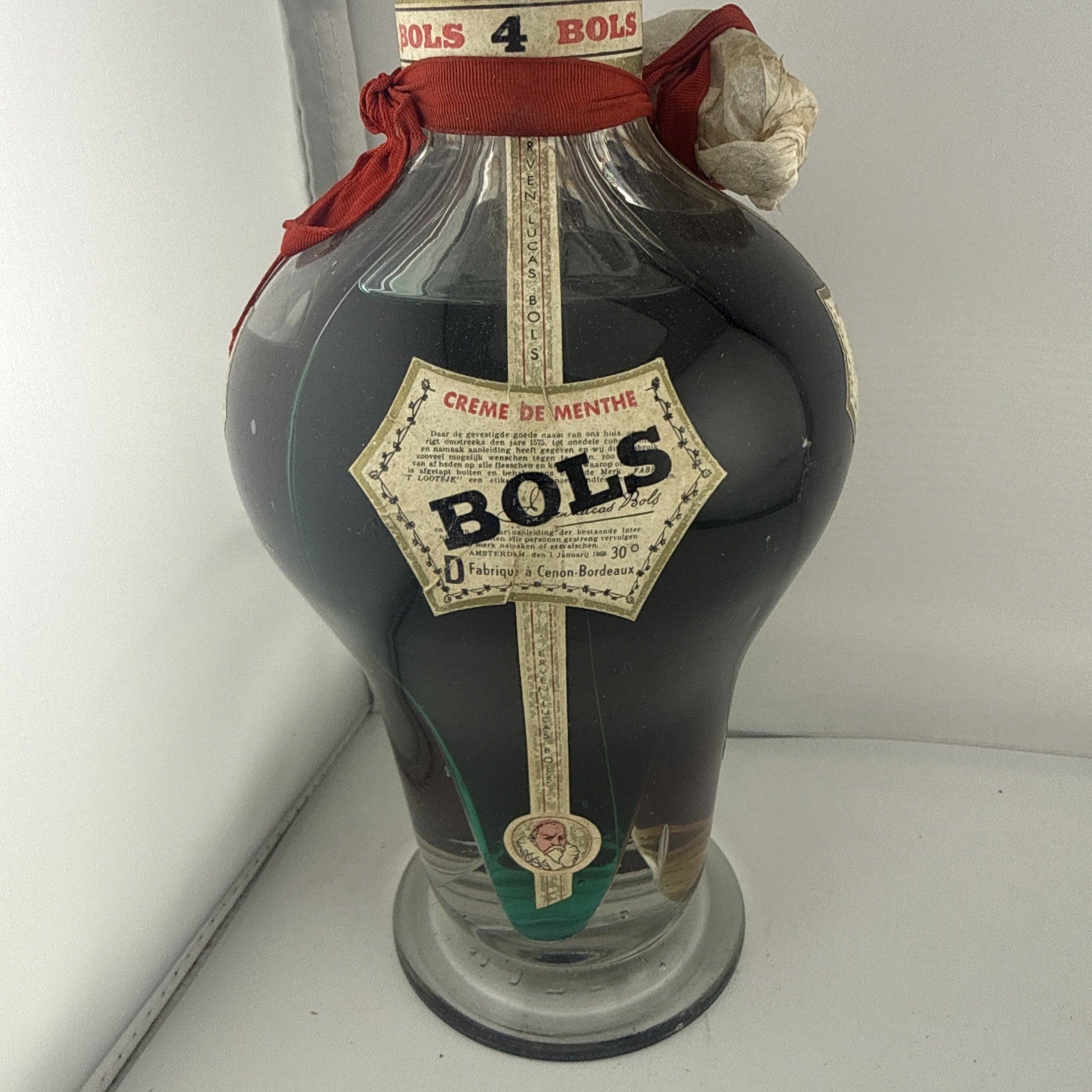 Bols 4 way 1950s creme de menthe, apricot brandy, cherry brandy, triple sec