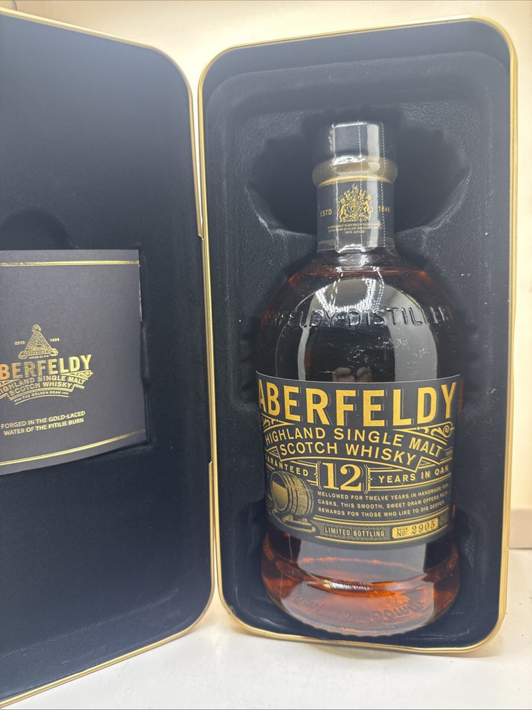 Aberfeldy 12 Year Old Golden Dram Gold Tin Batch 2905 70cl 40%