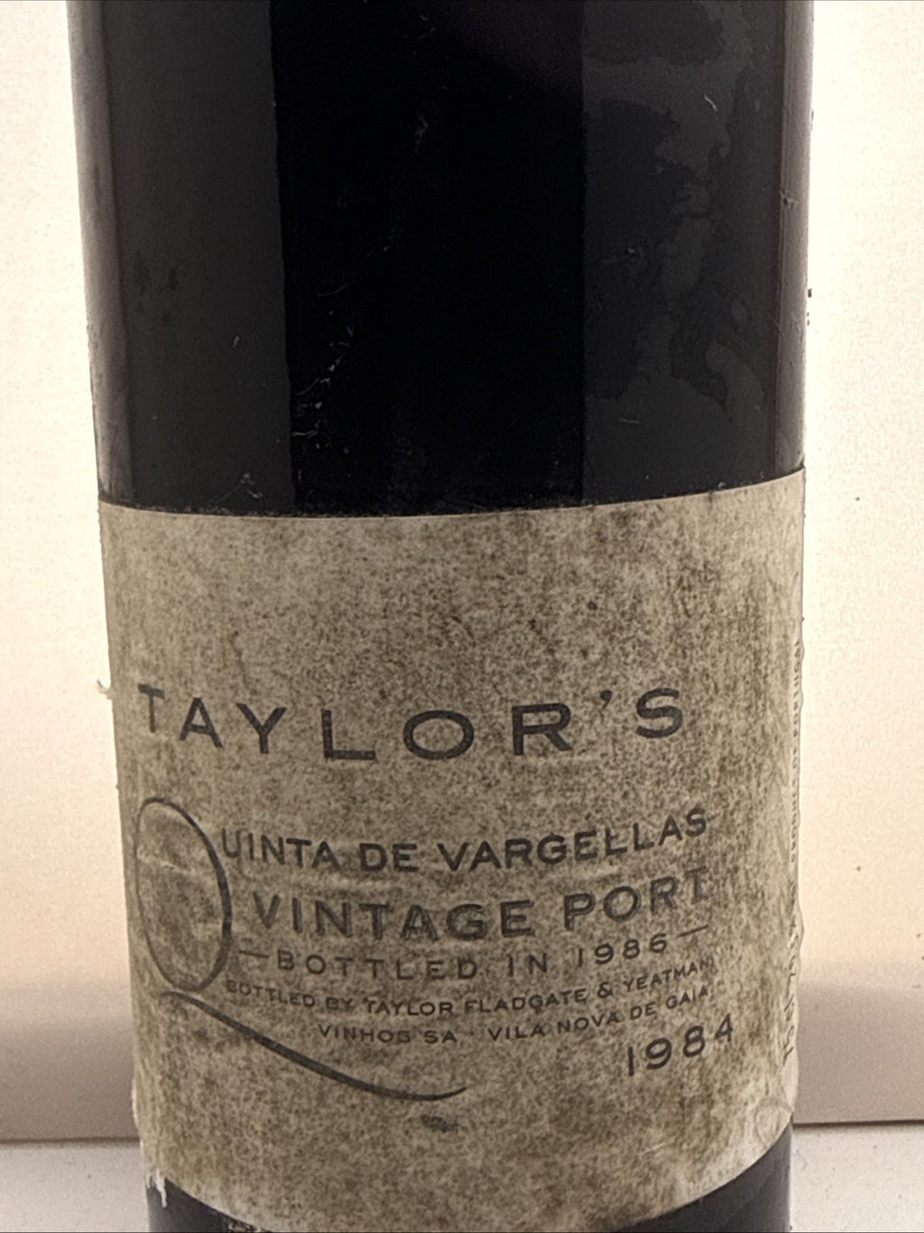 Taylor’s Quinta de Vargellas 1984 Vintage Port, bottled in 1986.
