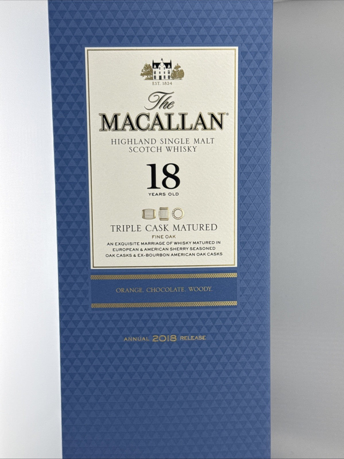 Macallan 18 Year Old Triple Cask Matured Annual 2018 Release 70cl Boxed