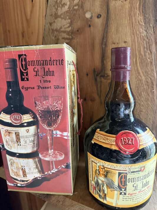 1980s Commandier St John Cypress Sweet Wine Vintage