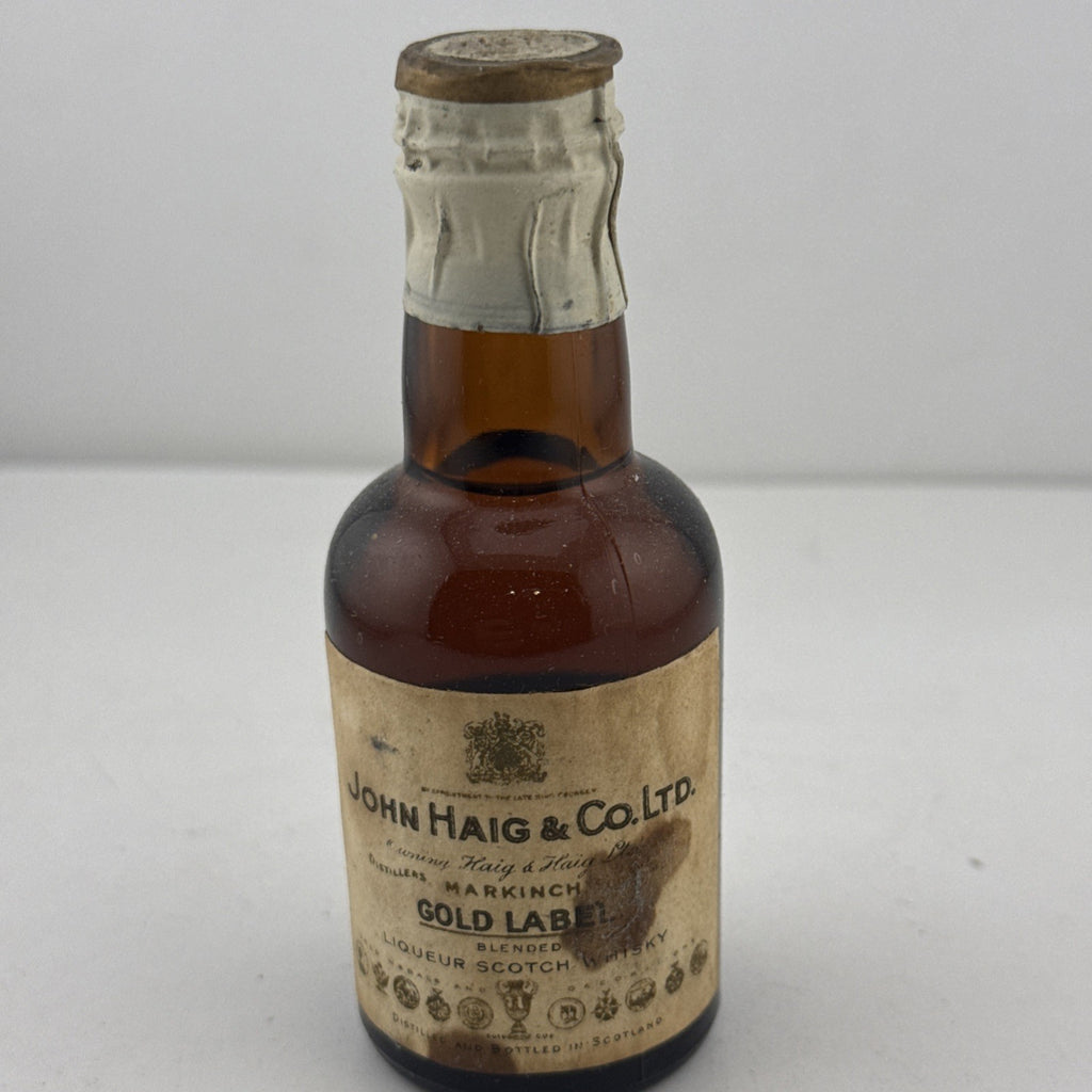 1940s/50s Haig Gold Label Liqueur Scotch Whisky Miniature Full