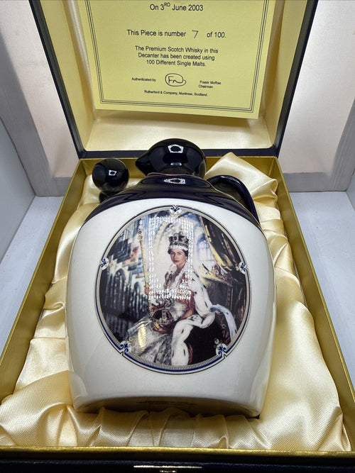Rutherford's Coronation 50th Decanter — No.7/100 — Full Sealed