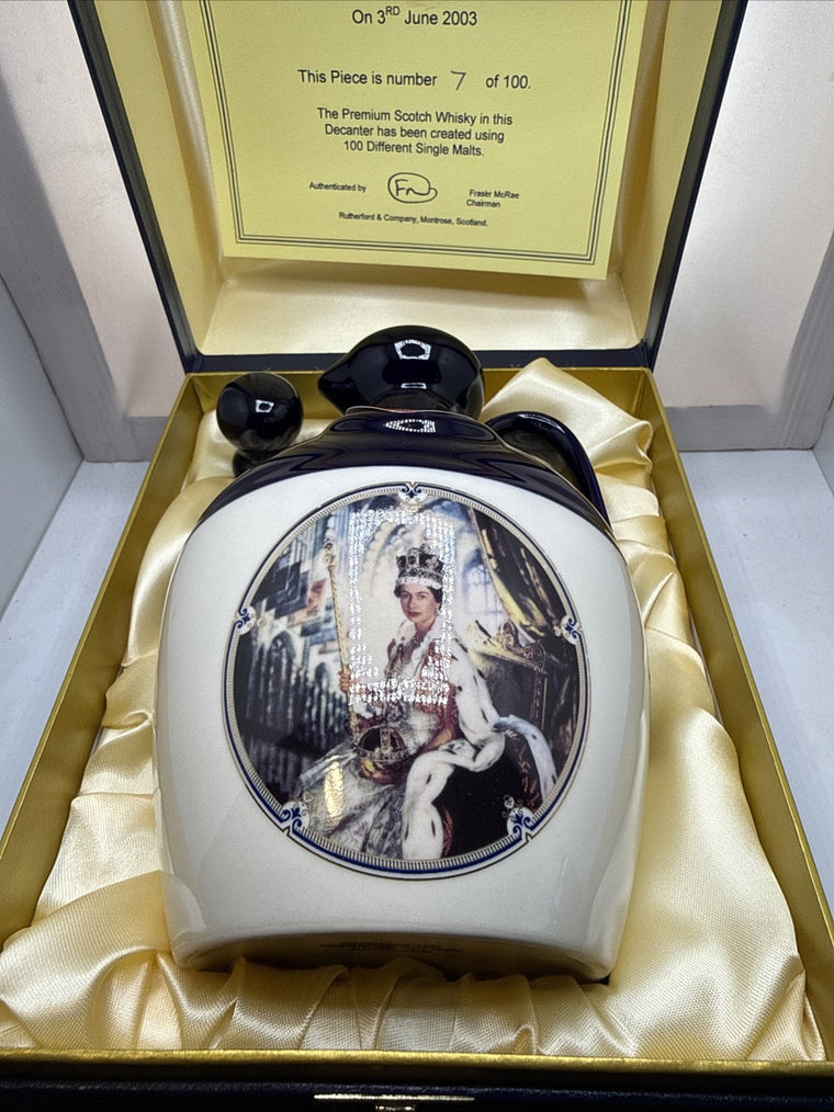 Rutherford's Coronation 50th Decanter — No.7/100 — Full Sealed