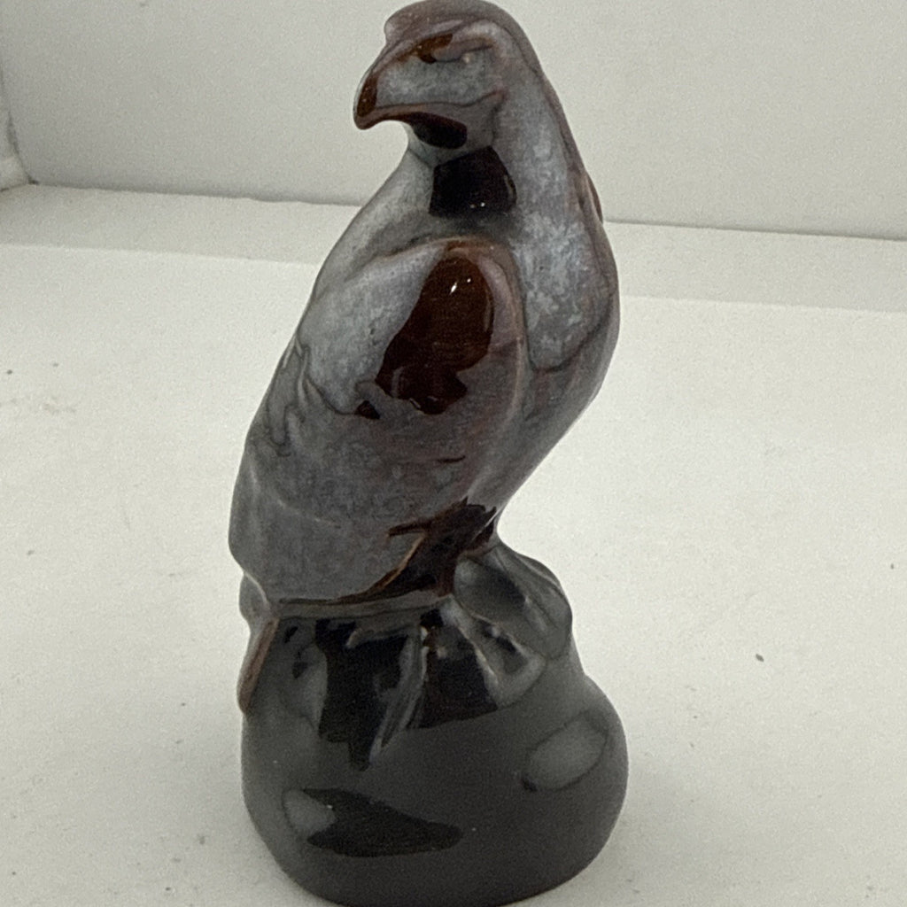 1970s Beneagles Scotch Whisky Ceramic Bird Decanter 70 Proof Full Rare Dark One