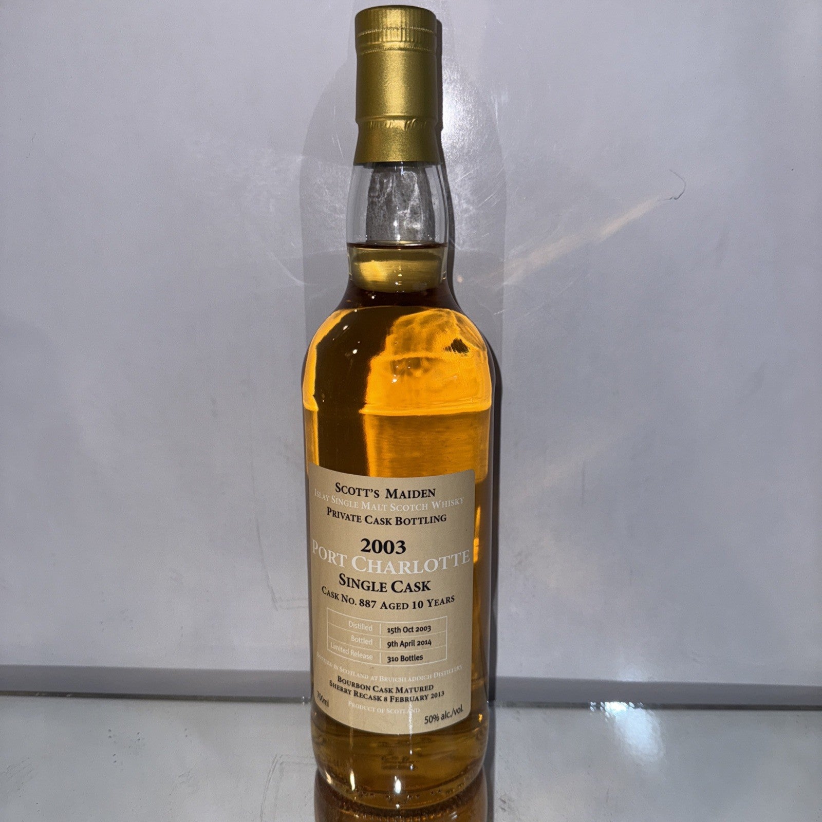 Port Charlotte 2003 Single Cask #887 50% Abv