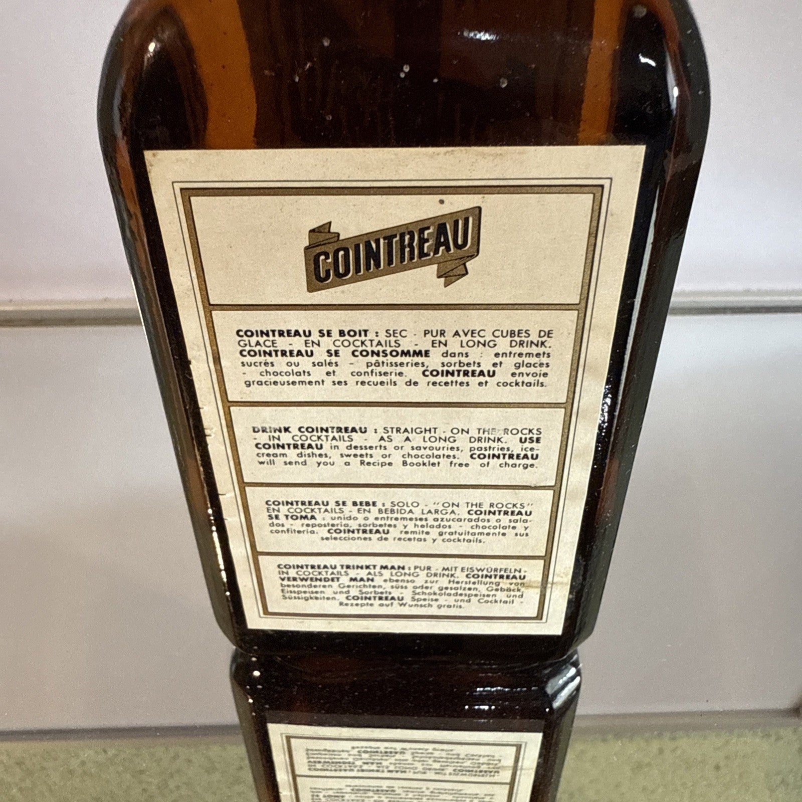 Cointreau 12 Fl 70 Proof Bottles 1960s(?) ( Liqueur)