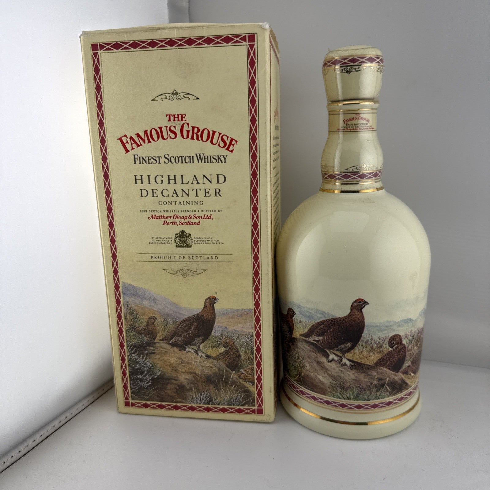 Famous Grouse Full Decanter  From 1996 boxed full