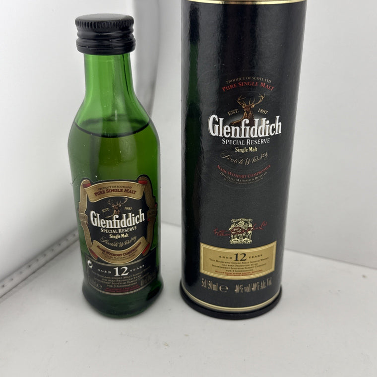 Glenfiddich 12 Year Old 5cl Miniature c2006 Tubed