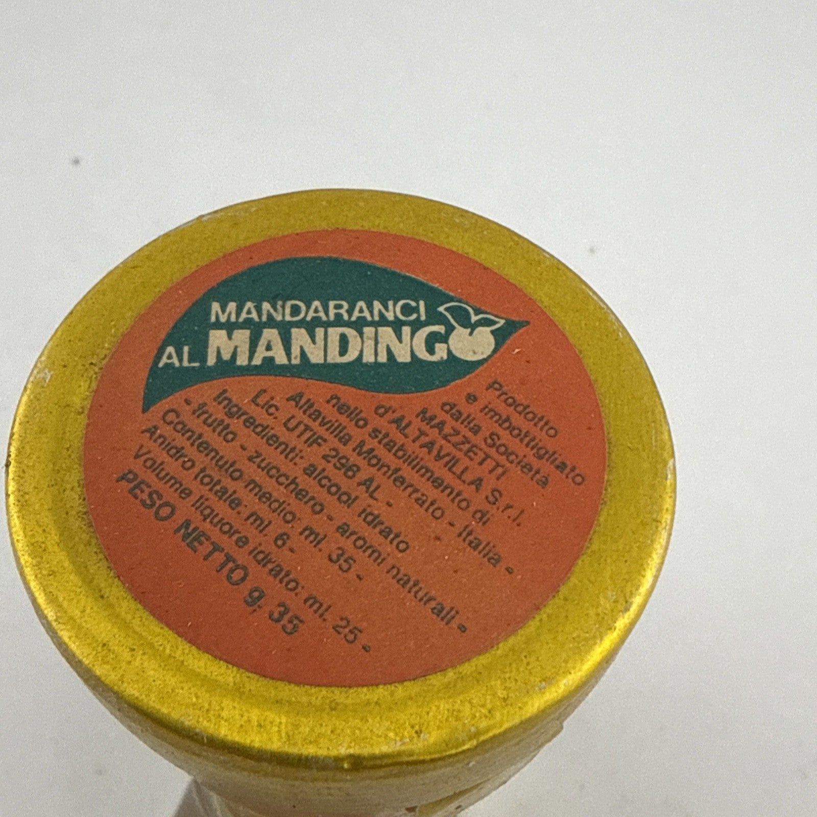Vintage Mandaranci Al Mandingo Boot Miniature Liqueur Italy