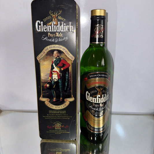 1975-85 Bottle Glenfiddich Special Old Reserve Pure Malt Whisky  Clan Sinclair