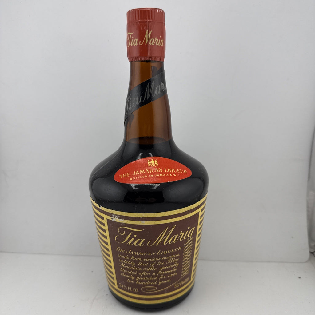 Vintage Tia Maria Coffee Liqueur 55 Proof 24 2/3 Floz 1970s