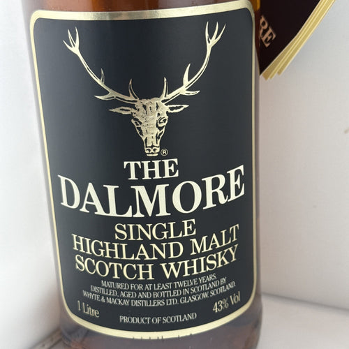 Dalmore 12 Year Old Single Malt Whisky 1L 43% 1980s Duty Free