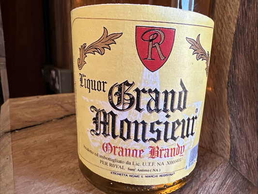 Grand Monsieur Orange Brandy (like cointreau.. but nicer!!)