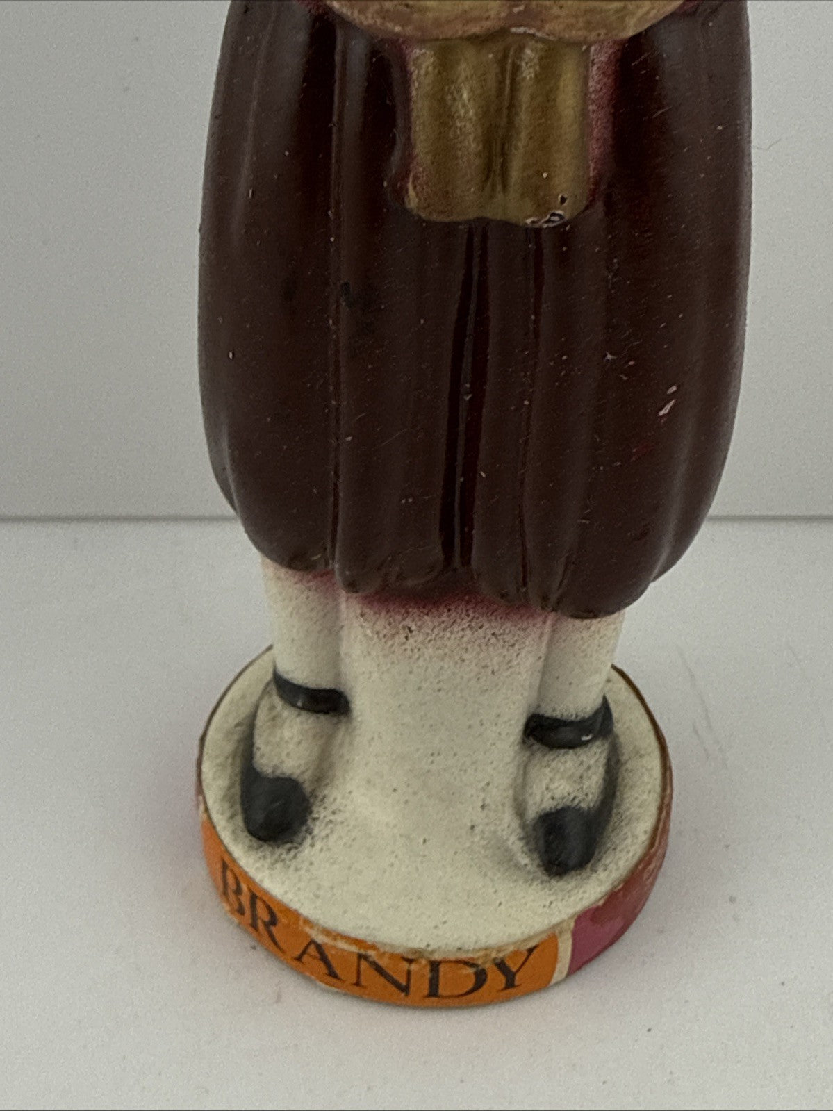 Vintage Spanish Figural Brandy Bottle Santa Maria Mallorca c1960 Full