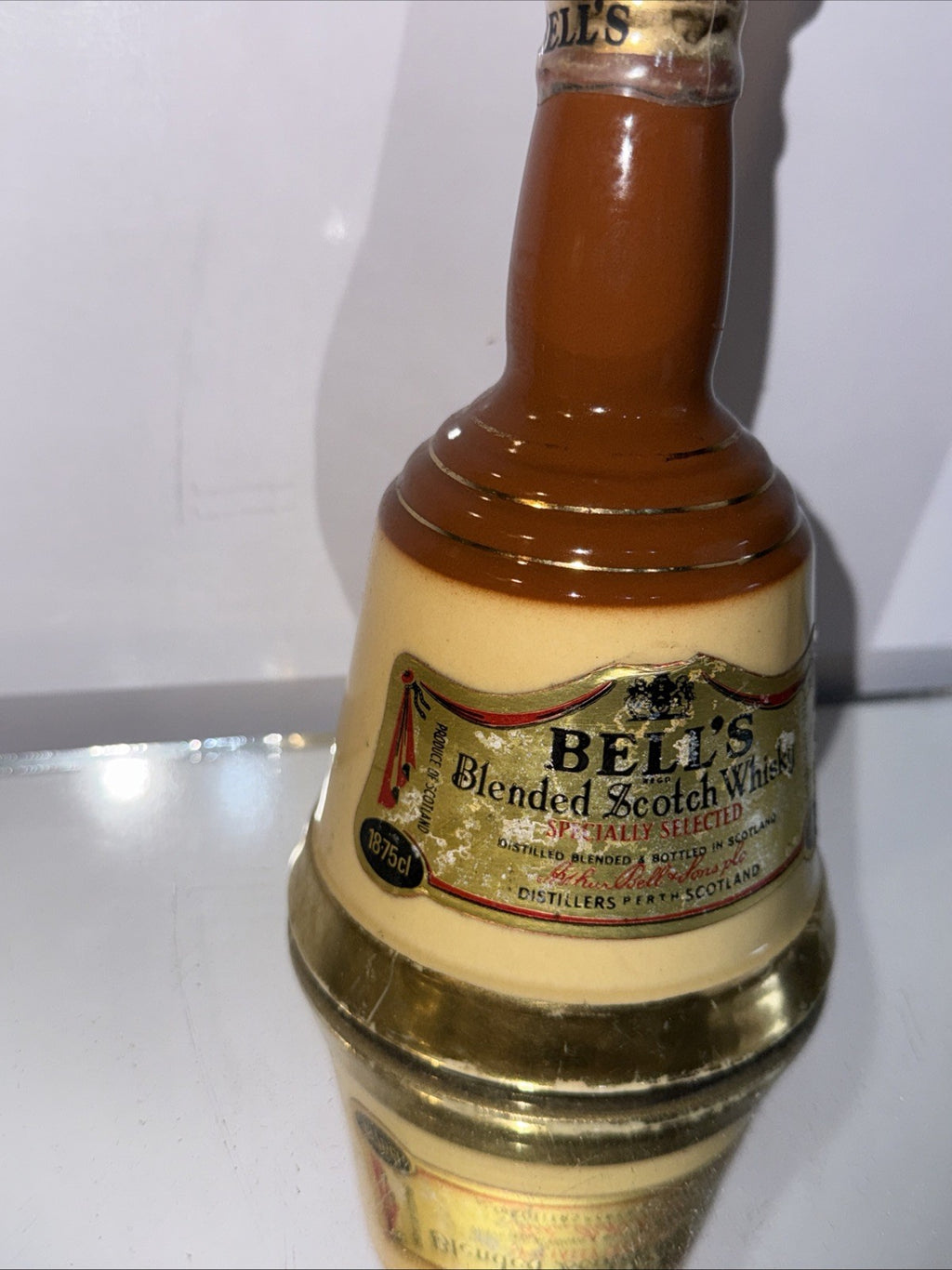 Bells Old Scotch Whisky Mini Decanter  40%abv 18.75 Cl 1980s