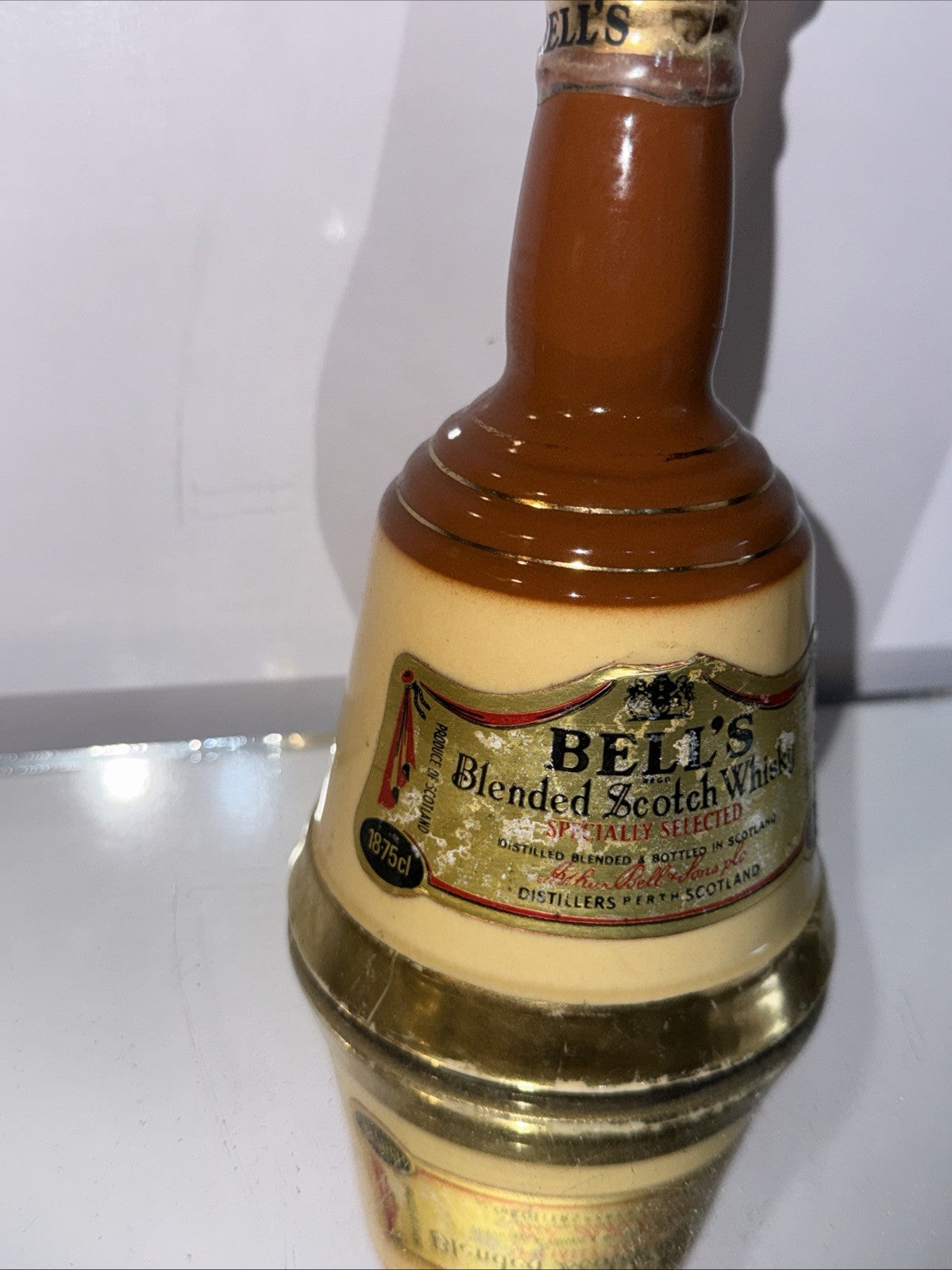 Bells Old Scotch Whisky Mini Decanter  40%abv 18.75 Cl 1980s