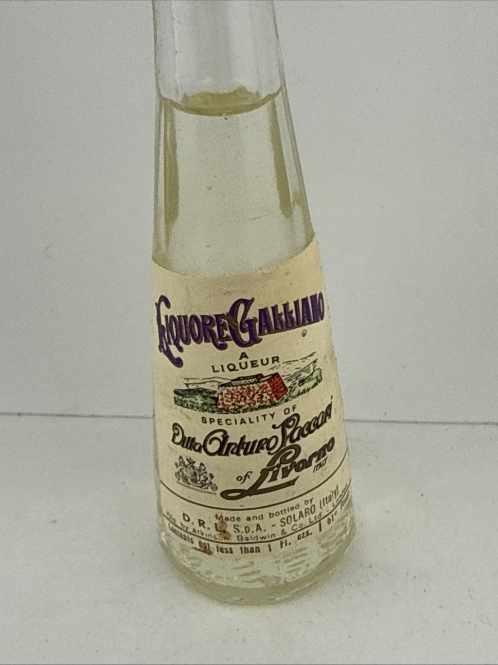 “Galliano Liquore Miniature c1960s Italian Herbal Liqueur”