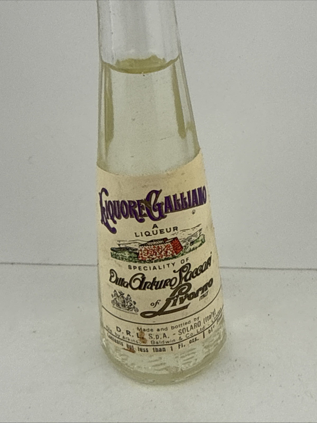 “Galliano Liquore Miniature c1960s Italian Herbal Liqueur”
