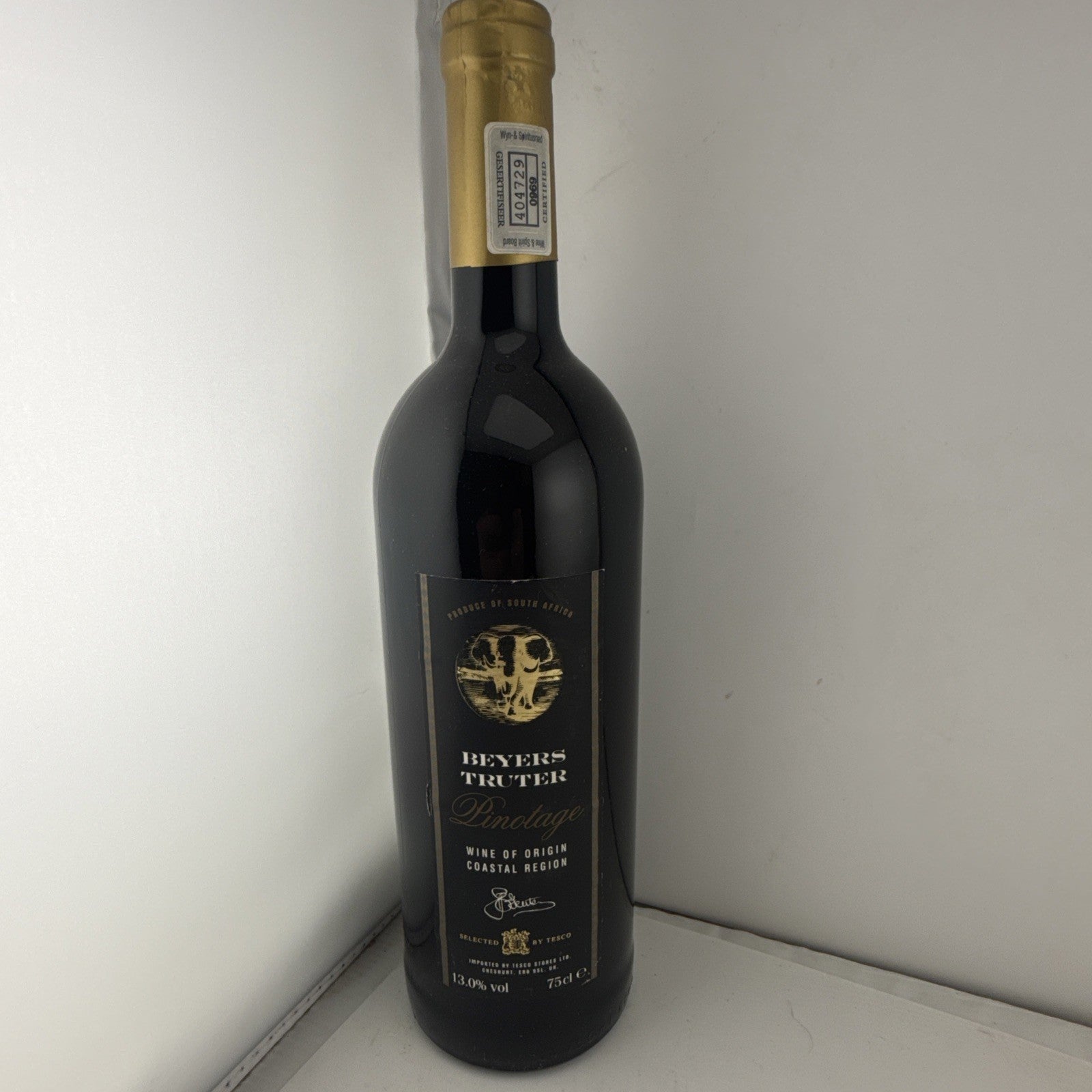 Beyers Truter Pinotage 75cl South African Red Wine Tesco Import 2000