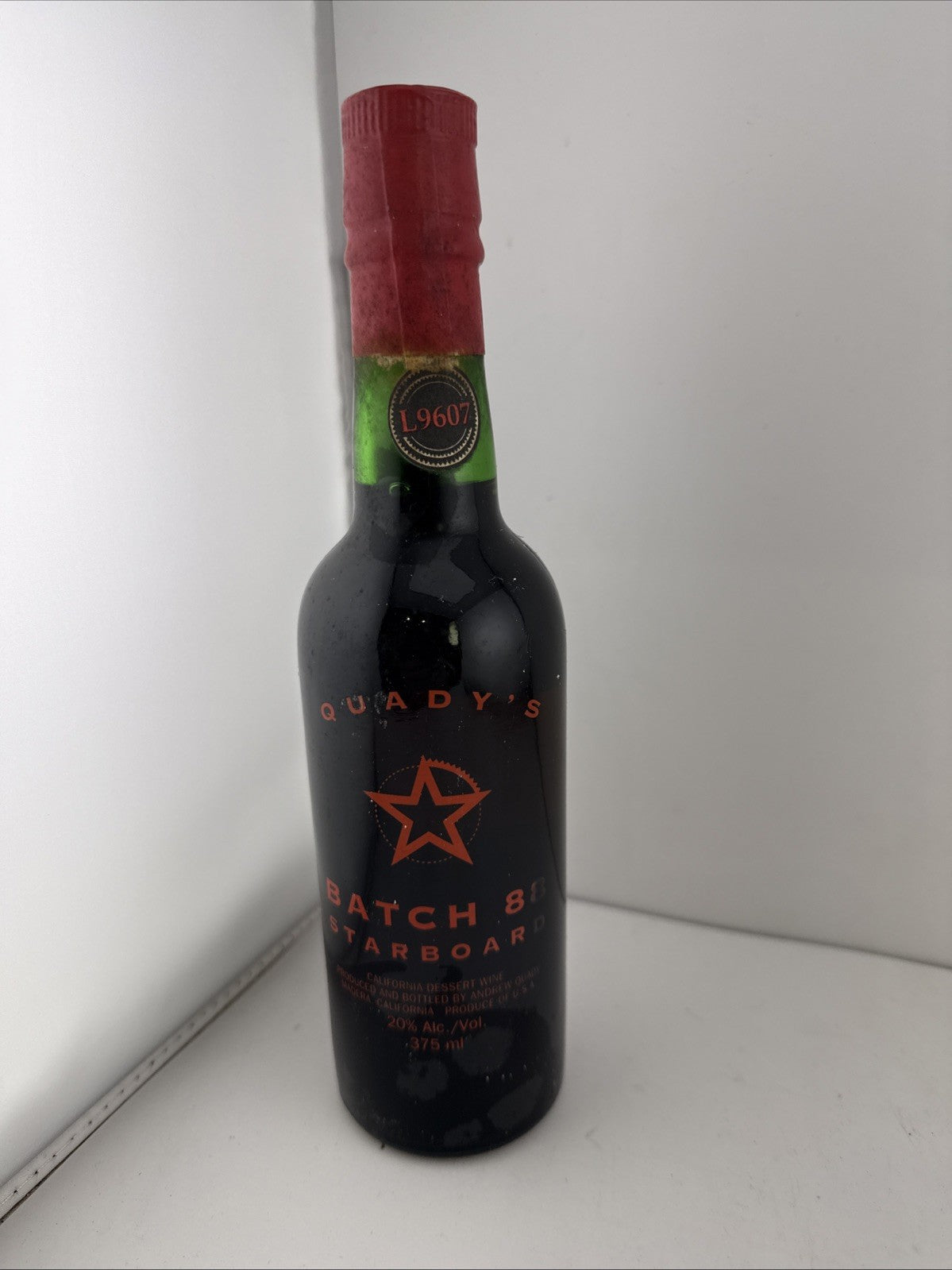 Quady’s Starboard Batch 88 California Dessert Wine 375ml Vintage 1990s Pos Earli