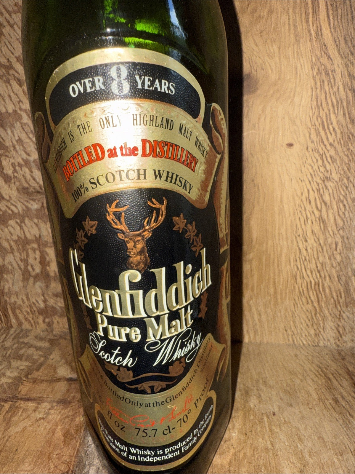 Glenfiddich 8 Year 1970s Bottled 26 2/3 Floz 70%proof Exceptional