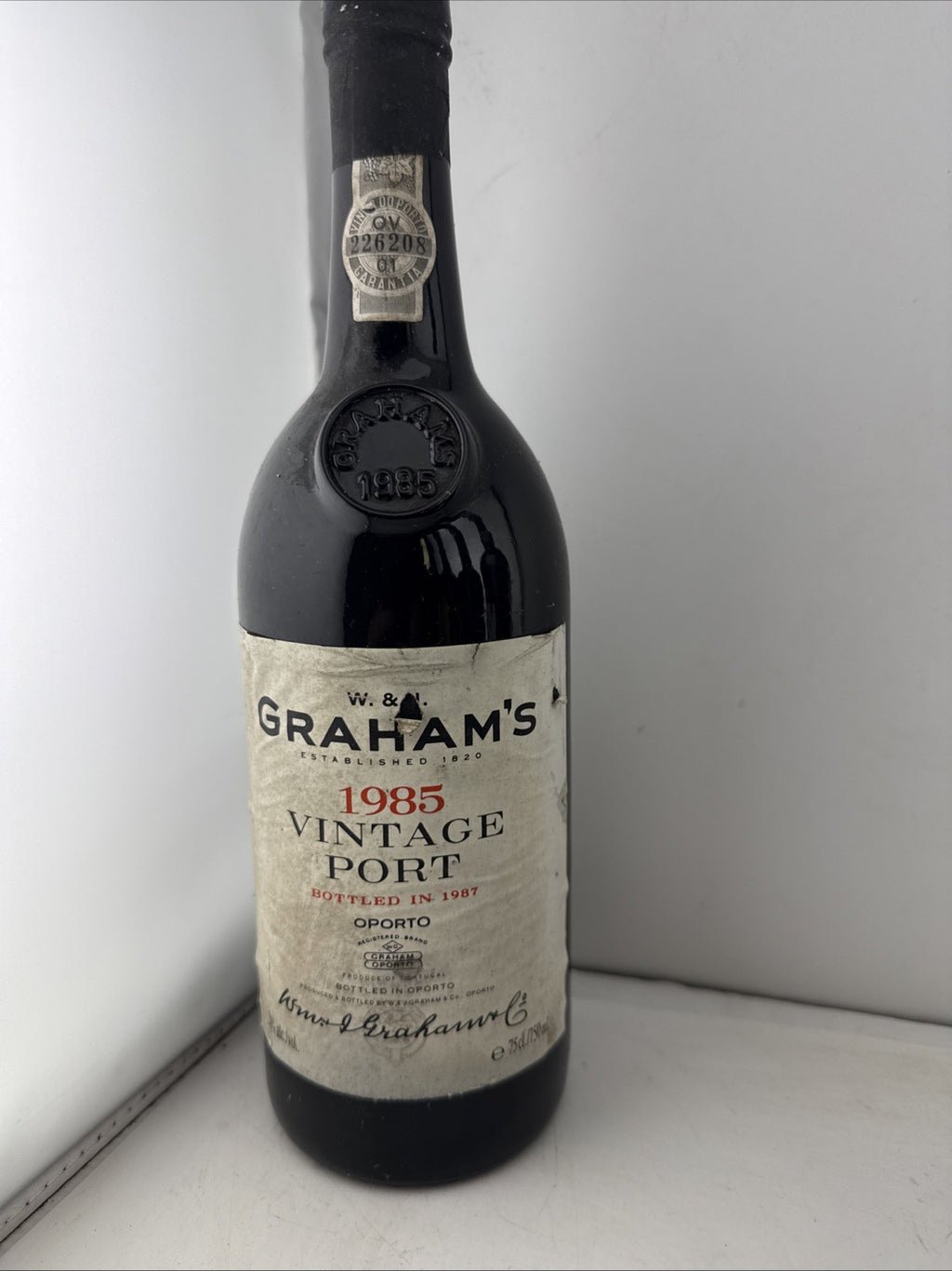 Graham’s 1985 Vintage Port 75cl Bottled 1987
