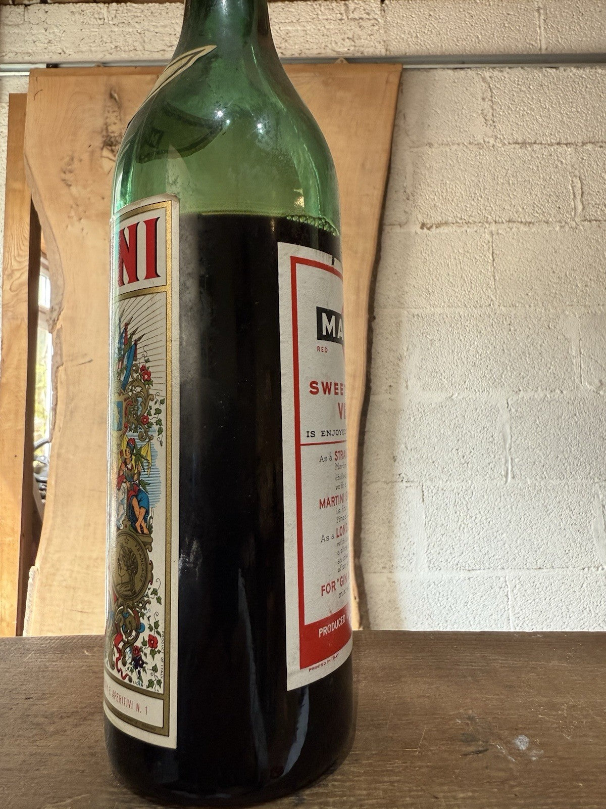 Martini Rosso Vermouth 1970s bottled low level but unopened