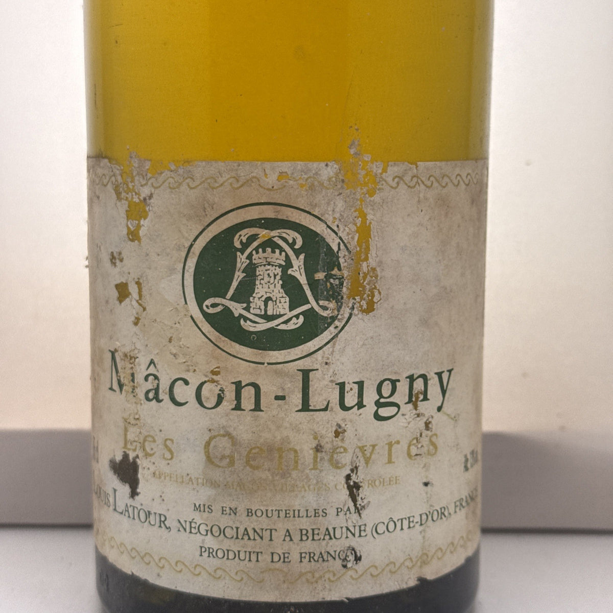 Louis Latour Mâcon‑Lugny Les Genièvres 1993 Poor Labels But Cellar Stored