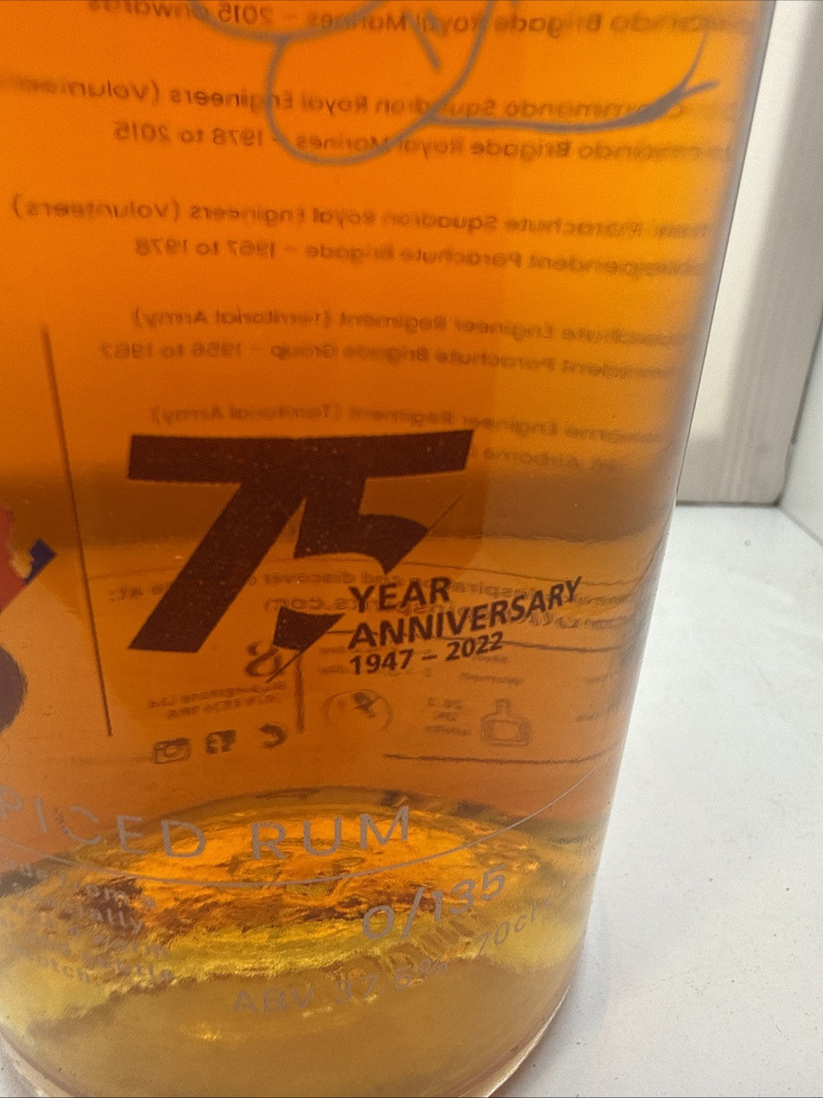 Pull The Pin 131 Squadron 75th Anniversary 2022 One Of 135 Bottles Spiced Rum