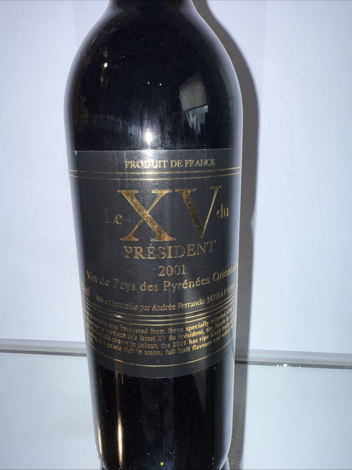 Le XV Du President Vin De Pay's Des Pyrenees Orientales 2001 Red