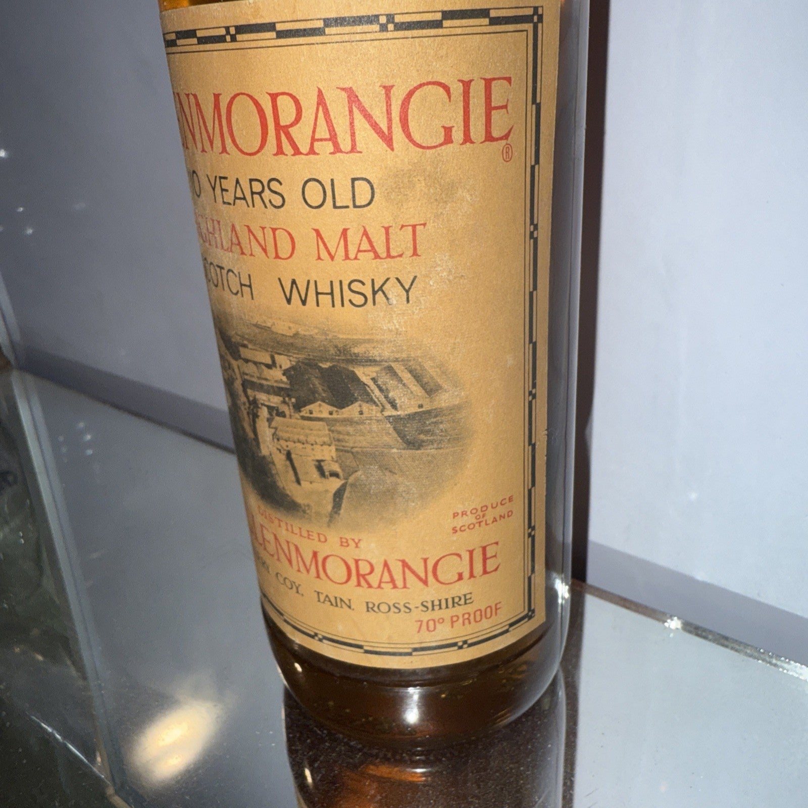 Glenmorangie 10 Years Old Highland Single Malt Scotch Whisky 26 2/3 Floz 70proof