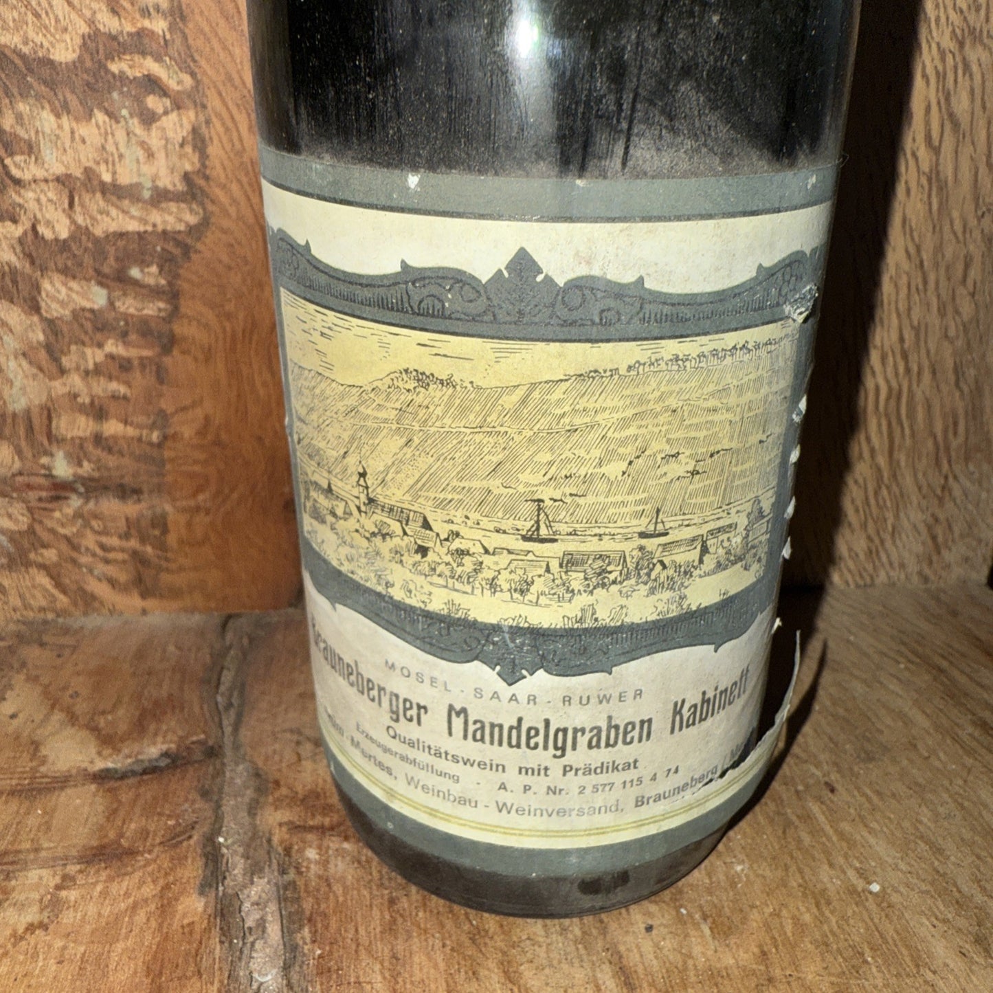 Brauneberger Mandelgraben Kabinett 75CL Mosel Saar Ruler GERMANY  1973