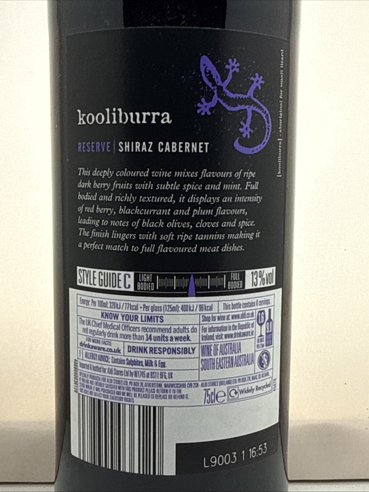 Kooliburra Reserve Shiraz Cabernet 2018 Australian Red Wine 8yo