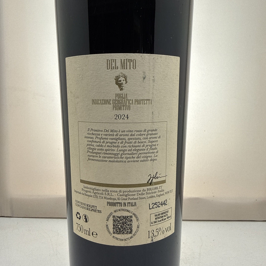 Del Nitu Primitivo 2024 — Italian Red Wine — Rich & Juicy — 75cl