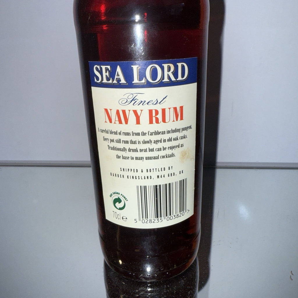 Sea Lord Finest Navy Rum, bottled by Barber Kingsland 1990s