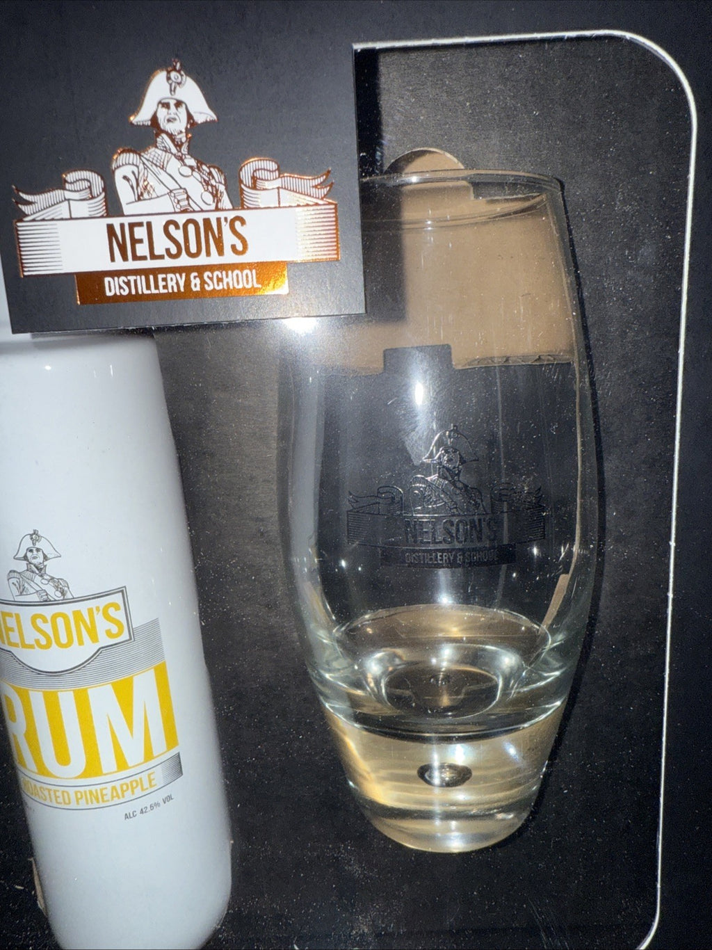 Nelson's Toasted Pineapple Rum 20cl Gift Pack With Nelson's Tall Glass