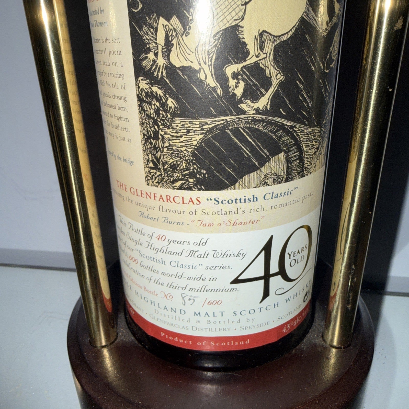Glenfarclas 40 Year Old – “Scottish Classic” (Tam o’ Shanter) Limited 85 Of 600