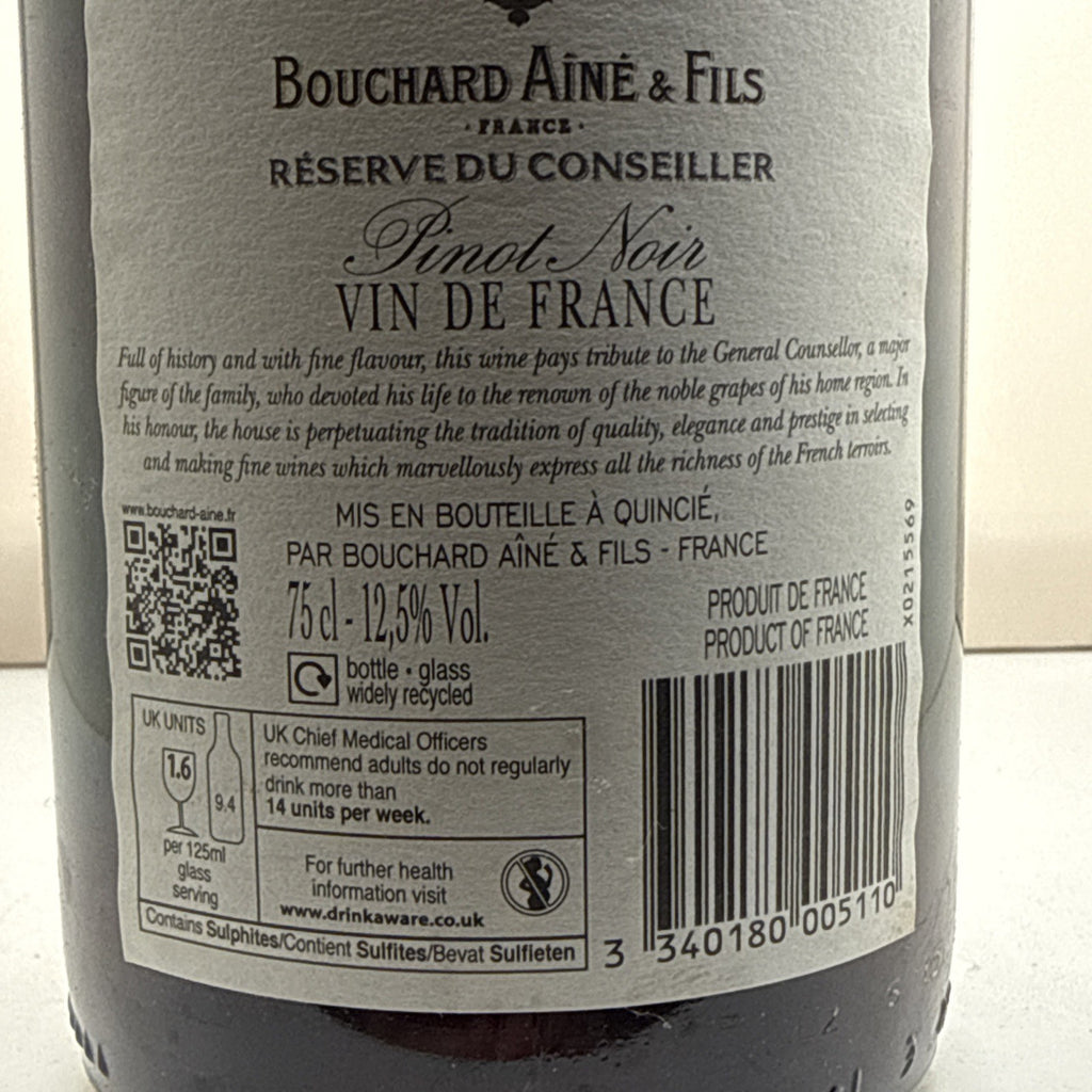 Bouchard Aine & Fils Pinot Noir Reserve du Conseiller 2020 Red Wine