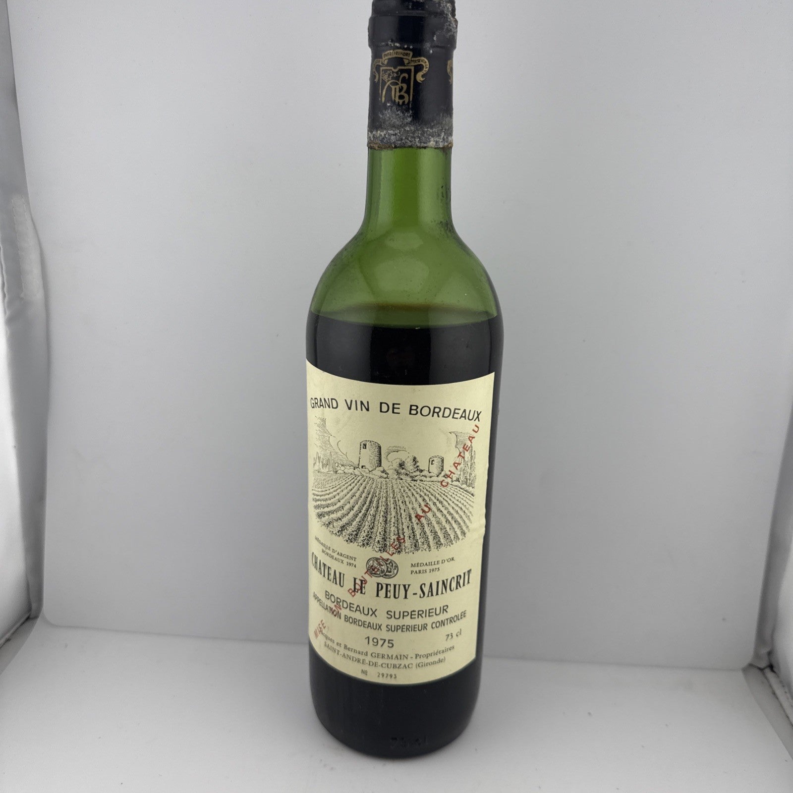 1975 Château Le Peuy-Saincrit Bordeaux Supérieur –mixed Fills Vintage