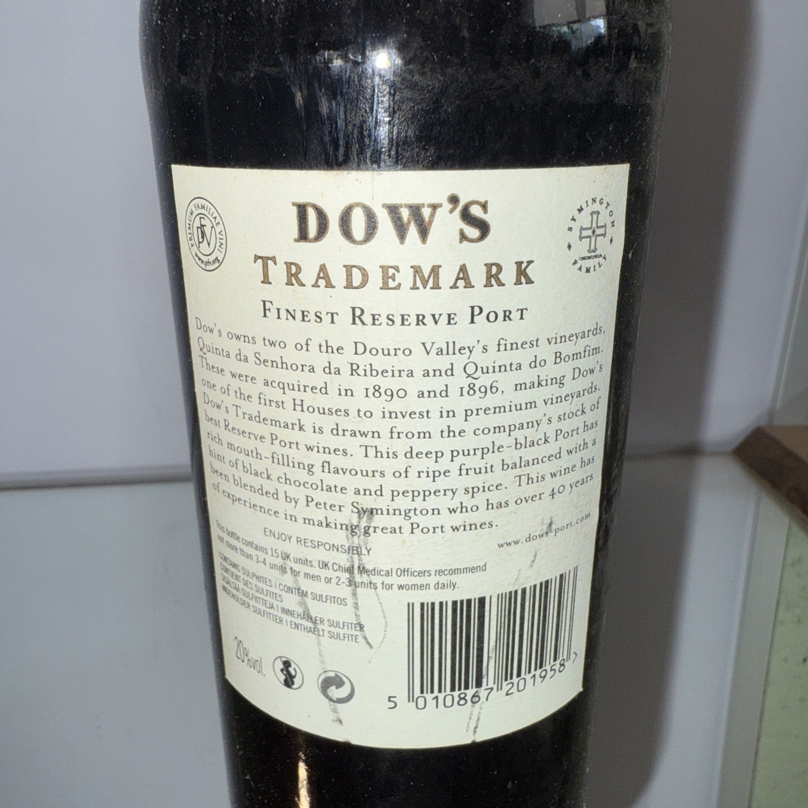 Dow's Trademark Finest Reserve Port