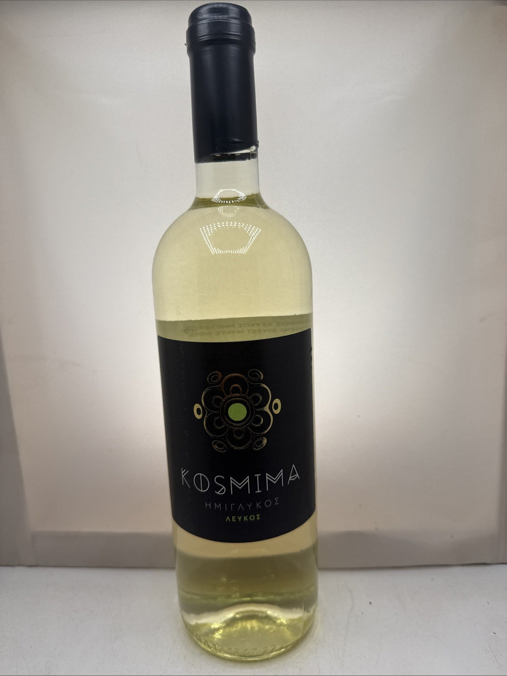 Kosmima Semi‑Sweet White Wine. Cyprus. 75cl 11.5%. Soft fruity, lightly sweet.