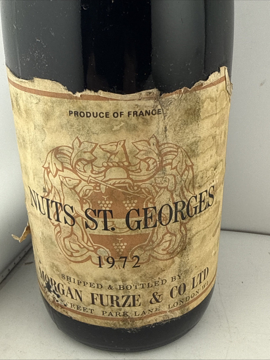 1972 Nuits-Saint-Georges Morgan Furze Vintage Red Burgundy Wine 75cl