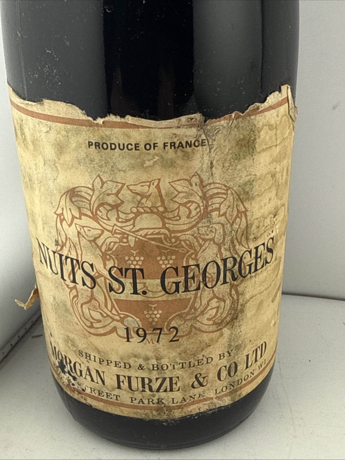 1972 Nuits-Saint-Georges Morgan Furze Vintage Red Burgundy Wine 75cl