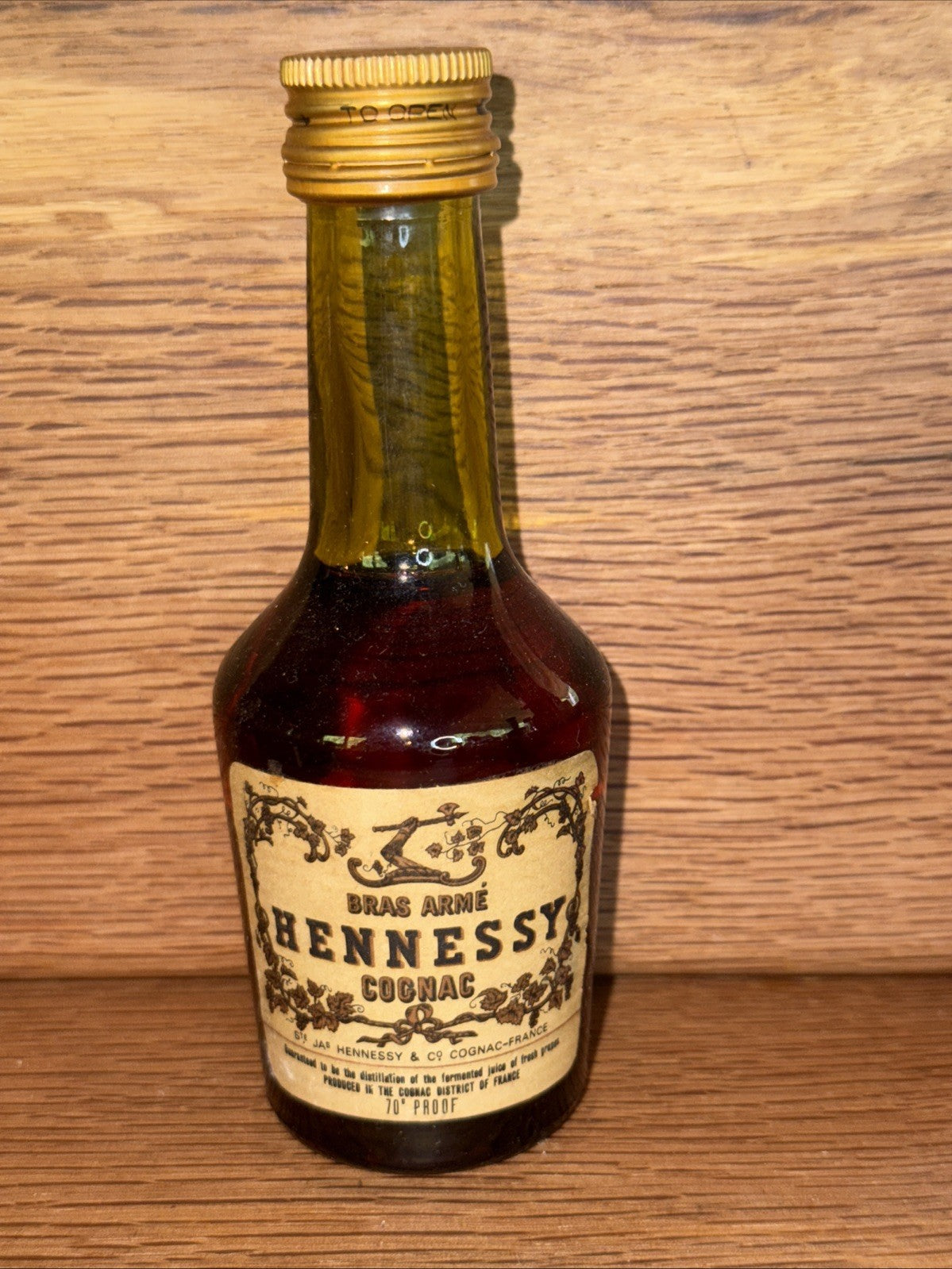 Hennessy Cognac Miniature From 1970s
