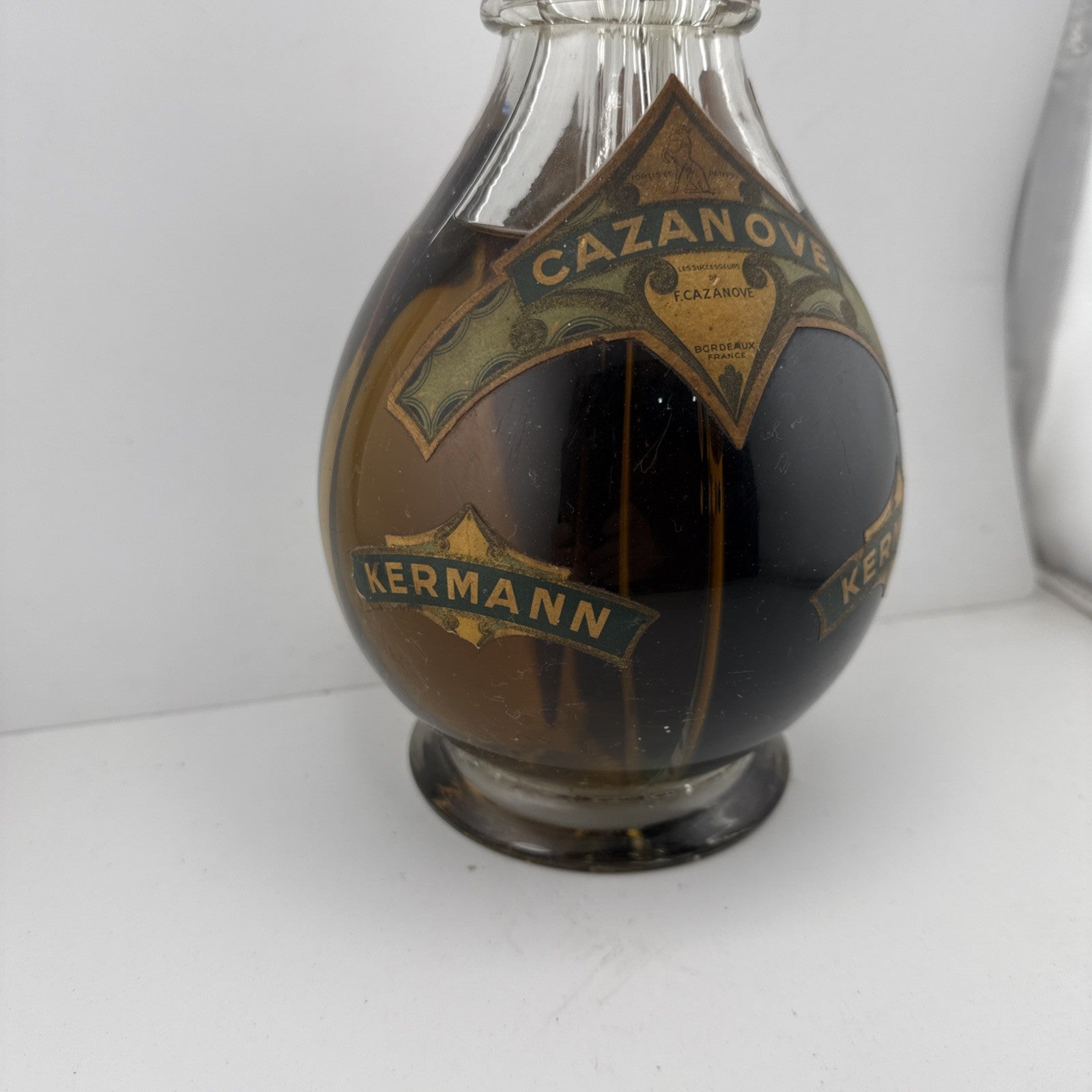 Antique Cazanove Kermann Cherry Brandy c1890–1910 French Bottle