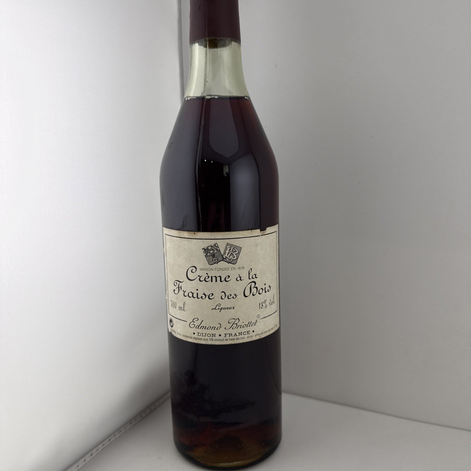 Edmond Briottet Creme a la Fraise des Bois Liqueur 70cl 18% Early 2000s